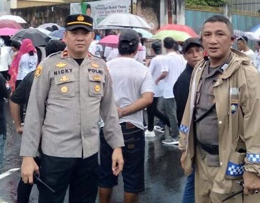Polsek Singkil Kawal Pawai Paskah di GMIM Kalvari Parigi 7