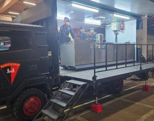 Brimob Banten Siagakan Kendaraan Dapur Lapangan Layani Pemudik