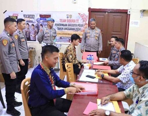Polres Kotamobagu Gelar Pemeriksaan Ijazah Peserta Seleksi Penerimaan Calon Anggota Polri 2024