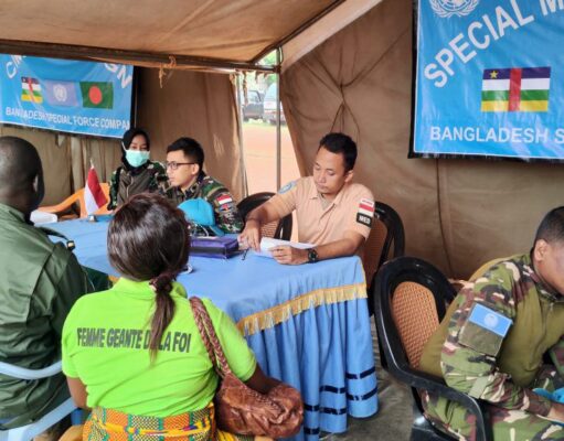 Tim Kesehatan Satgas FPU 5 Minusca Berkontribusi dalam “Medical Campaign Day” di Bangui, Afrika Tengah