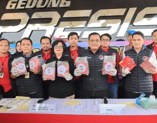 Polres Bekasi Kota Berhasil Gagalkan Peredaran Narkoba Jenis Sabu Sebanyak 10,56 Kilogram