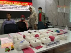 Ditresnarkoba Polda Kalbar Musnahkan 15 Kilogram Sabu