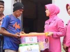 Safari Bhayangkari Cabang Garut Peduli Warga Terdampak Bencana Alam Gempa Bumi