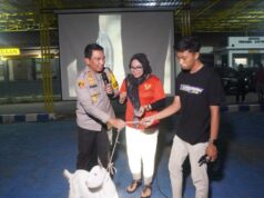 Gelar Nobar Semi Final Semi Piala Asia U-23, Polres Bangkalan Berikan Doorprize 2 Kambing