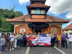 Polda Bali Gelar Minggu Kasih di Gereja Katolik Maria Guadalule