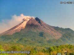 Gunung Merapi Semburkan Awan Panas Sebanyak 24 Kali Pagi Ini