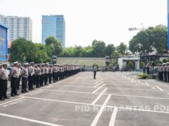 Kakorlantas Polri Pimpin Apel Pelepasan Pamwalrolakir KTT WWF ke-10