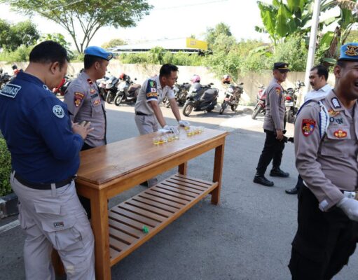 Polres Rembang Gelar Tes Urine Pada Personel di Hari Kebangkitan Nasional