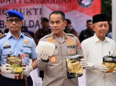 Kapolda Sulsel Musnahkan 30,9 Kilogram Sabu di Mapolda Sulsel
