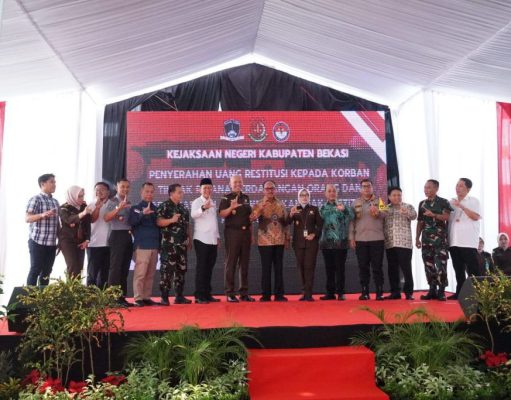 Restitusi Korban TPPO, Wakapolres Bekasi Sambut Kunker Kajati Jabar